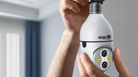 انواع دوربین مداربسته لامپی